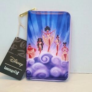 Loungefly Disney Princesses Purple Blue Zip Wallet